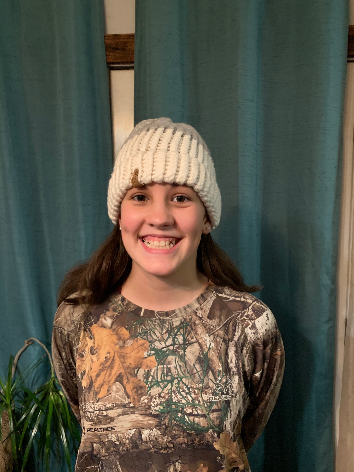 Hand knitted hat