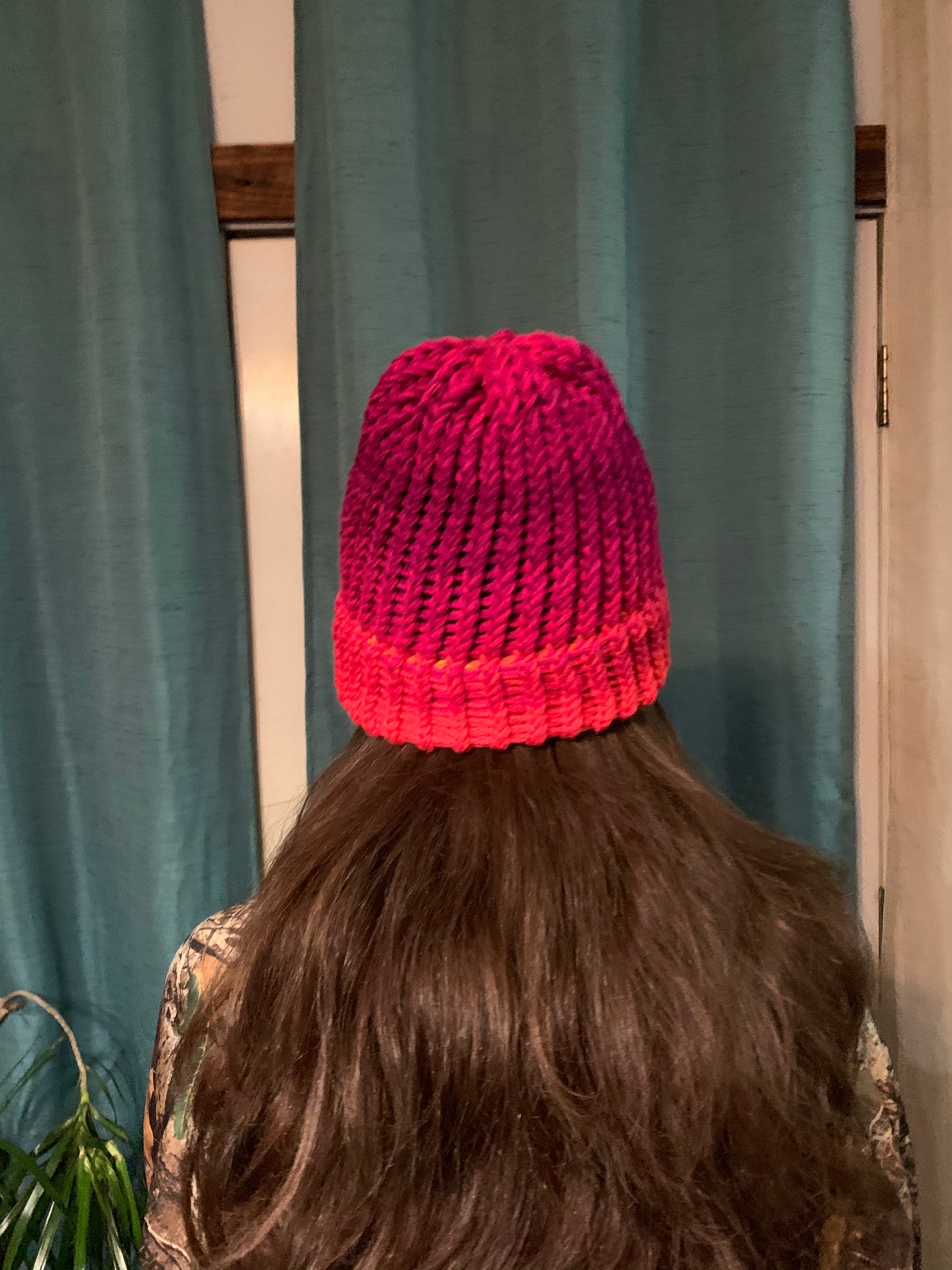 Hand knitted hat