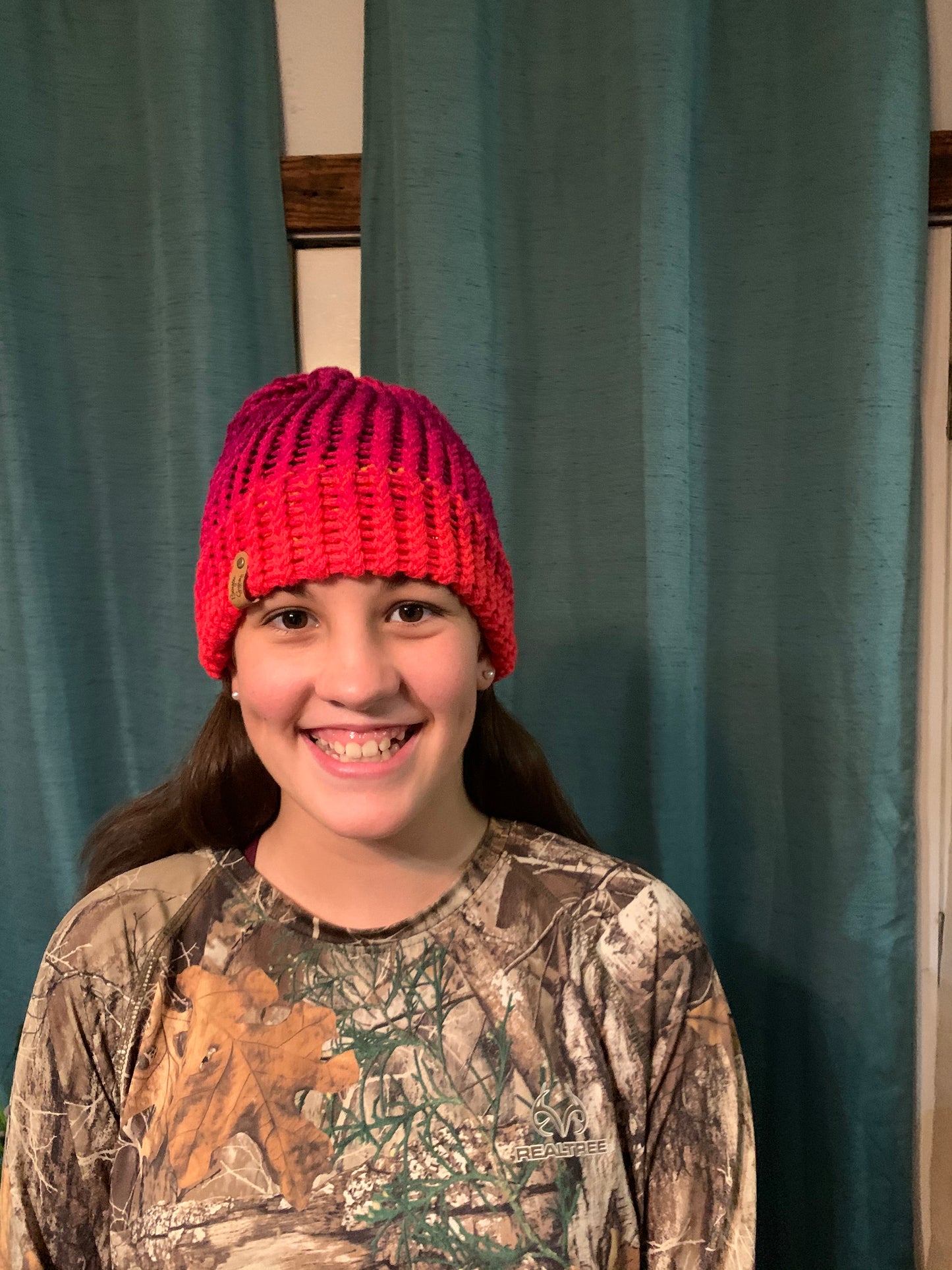 Hand knitted hat